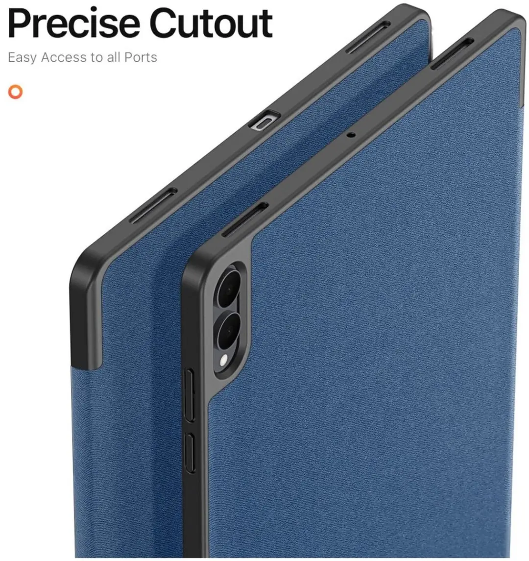 Dux Ducis Domo Tablethoes Samsung Galaxy Tab S11 Ultra - Tri-Fold Book Case - Blauw - afbeelding 6 van 6