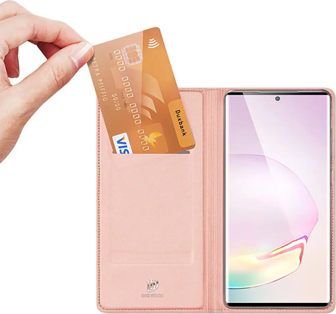 Dux Ducis Pro Series Slim Wallet Hoes - Samsung Galaxy Note20 - Goud