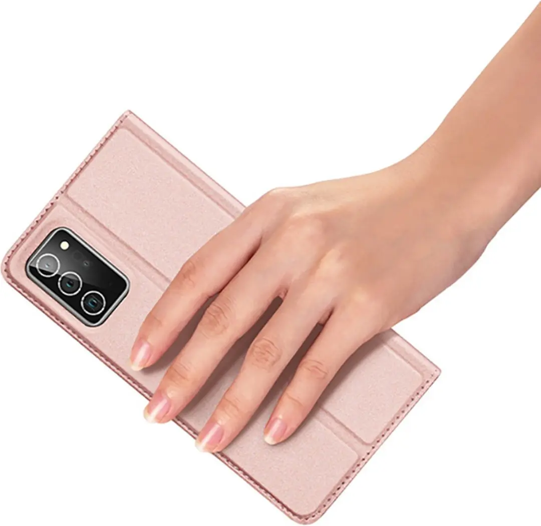 Dux Ducis Pro Series Slim Wallet Hoes - Samsung Galaxy Note20 - Goud
