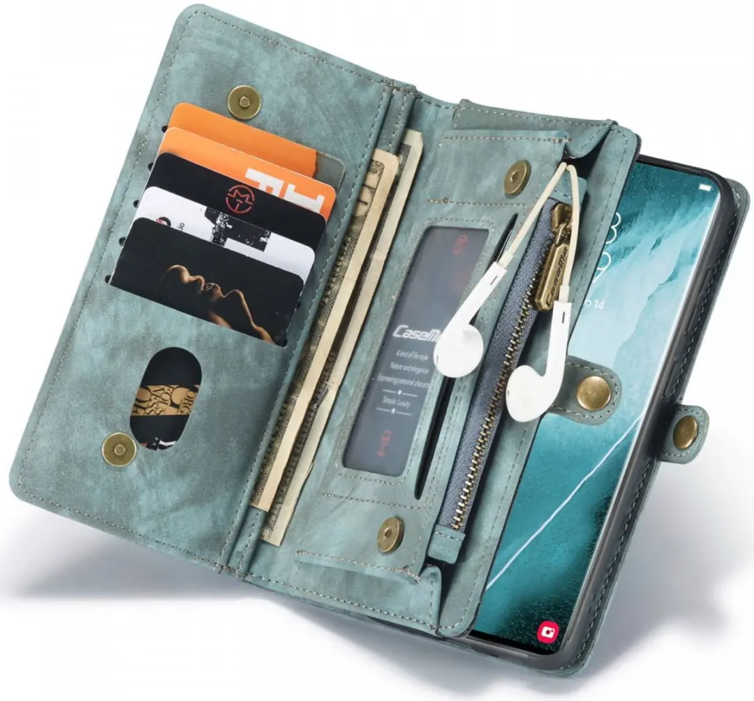 Caseme 008 Book Case Samsung Galaxy S22 Ultra - Groen