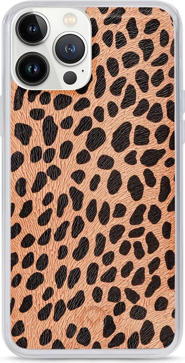 Mobilize iPhone 13 Pro Max Bookcase Hoesje - Luipaard Groen - 4 Pasjes