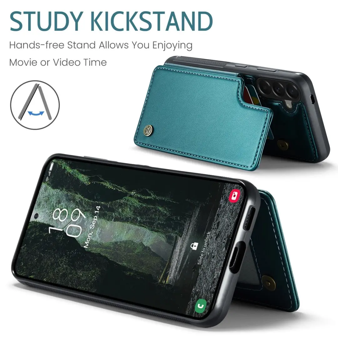 Caseme C22 Hoesje Samsung Galaxy A57 - Groen - 5 Pasjes