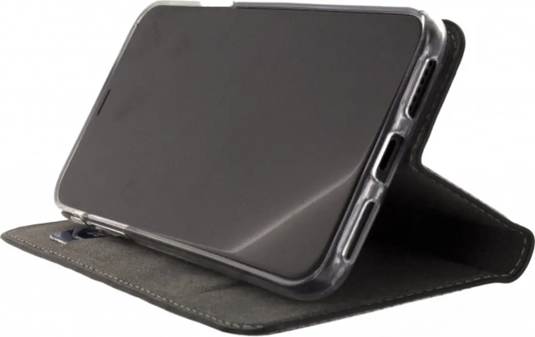 Mobilize Premium Gelly Bookcase iPhone X - 3 Pasjeshoes - Zwart