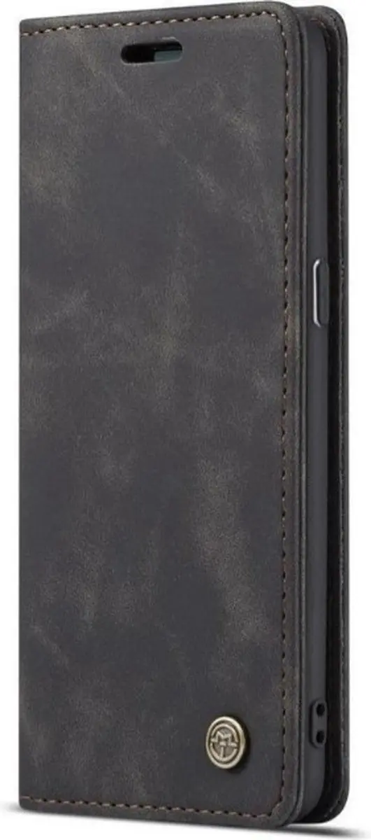 Caseme Bookcase Telefoonhoes Samsung Galaxy A22 4G - Portemonnee - 2 Pasjes - Zwart