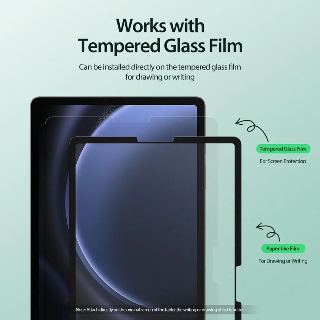 Dux Ducis Naad Paperlike Screenprotector PROT-DUX-X510 - Zwart - afbeelding 6 van 6