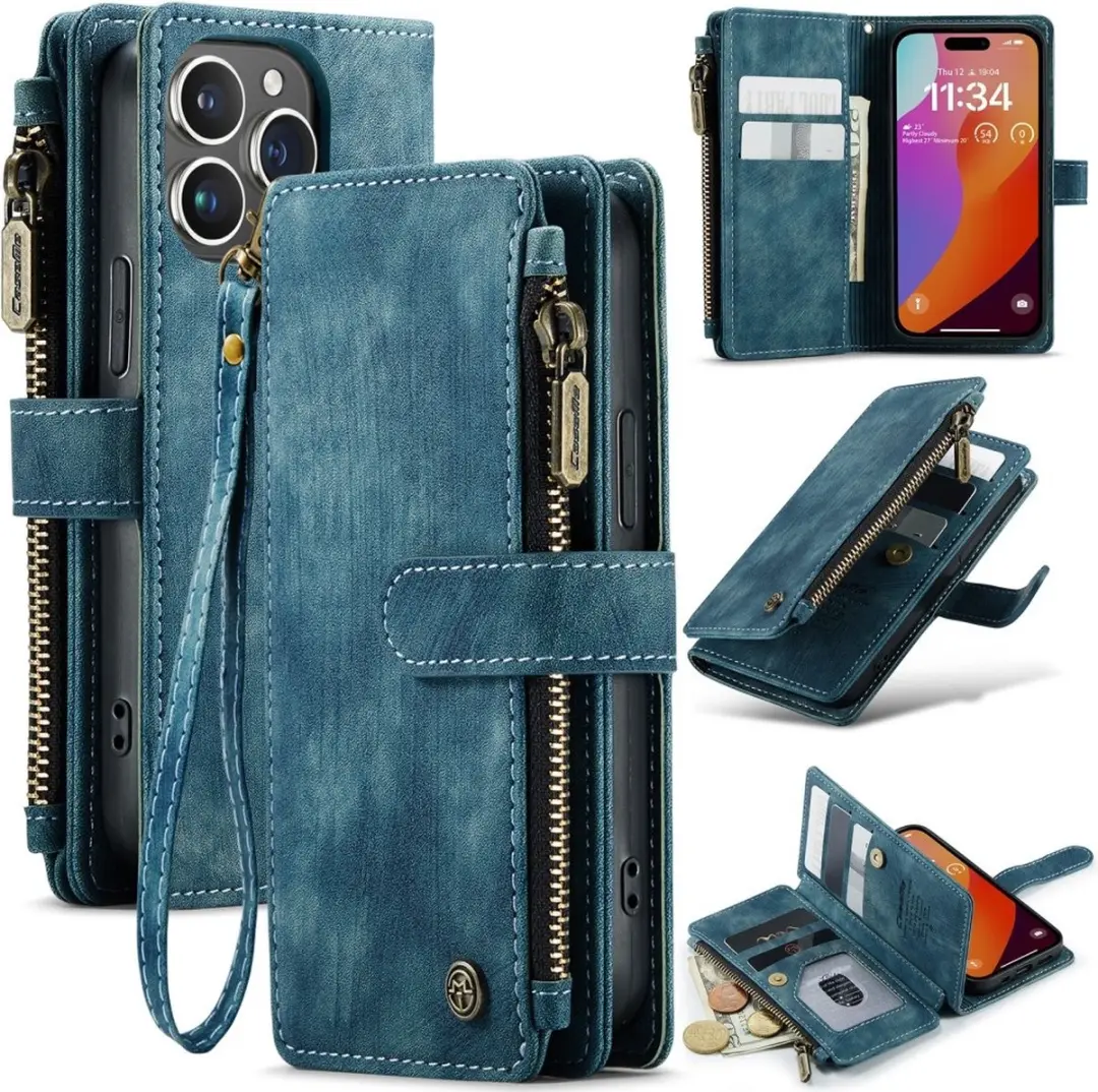 Caseme C30 Book Case iPhone 16 Pro Hoesje