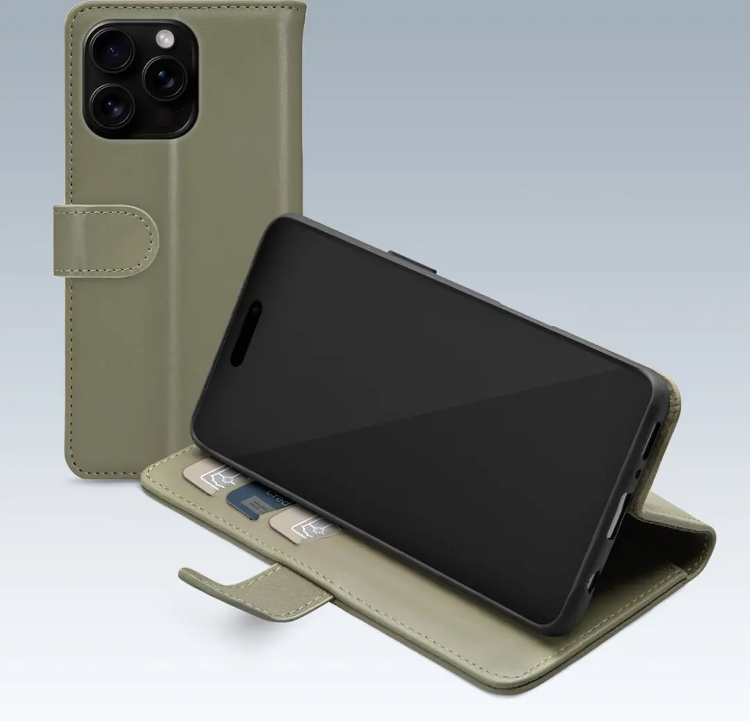 Mobilize Premium Gelly Bookcase iPhone 16 Pro Max - Groen - afbeelding 6 van 6
