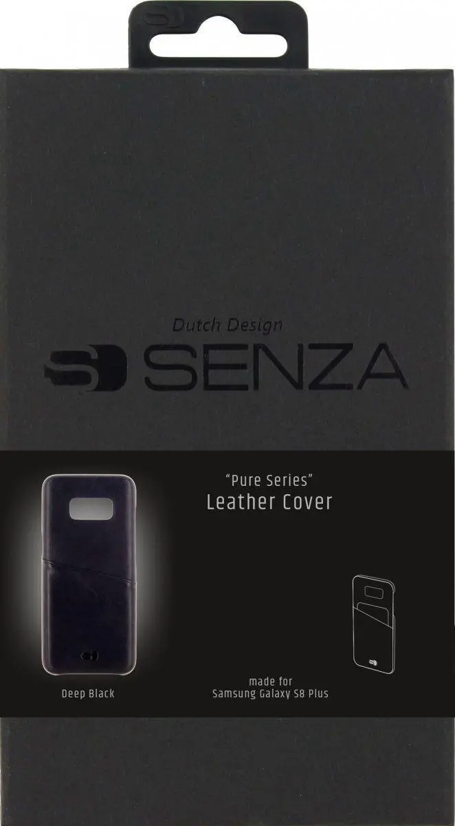 Senza Pure Leather Cover Samsung Galaxy S8+ LEACVR1028 - Zwart - afbeelding 6 van 6