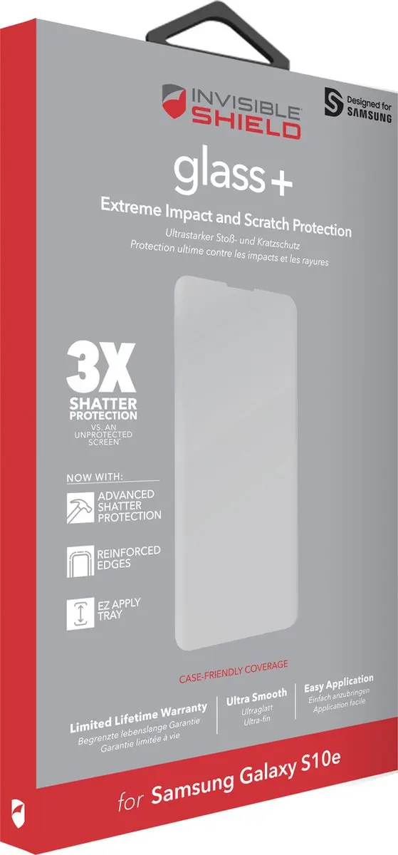 ZAGG Invisibleshield GlassFusion S10e Screenprotector - afbeelding 6 van 6