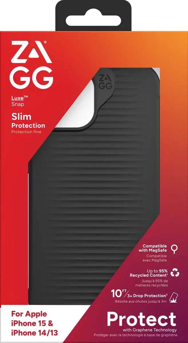 ZAGG Luxe Snap Hoesje iPhone 15 - Zwart - 54678