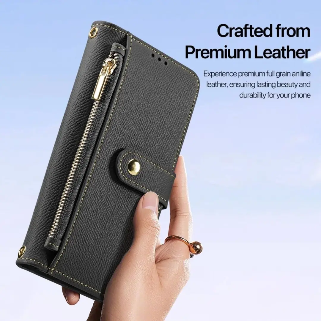 Dux Ducis Lawa Series Hoesje Samsung Galaxy S25 - 7 Pasjes - Zwart
