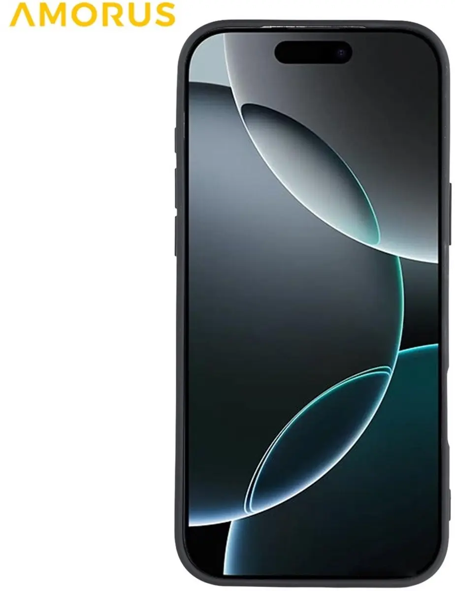 Amorus iPhone 17 Pro Hoesje Charcoal Black