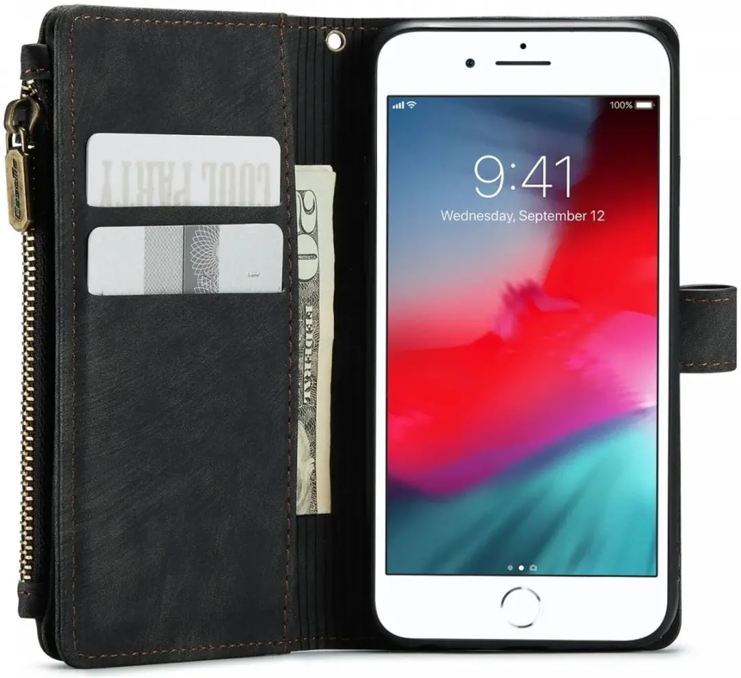 CaseMe C30 Hoesje iPhone SE 2020/2022 - Zwart