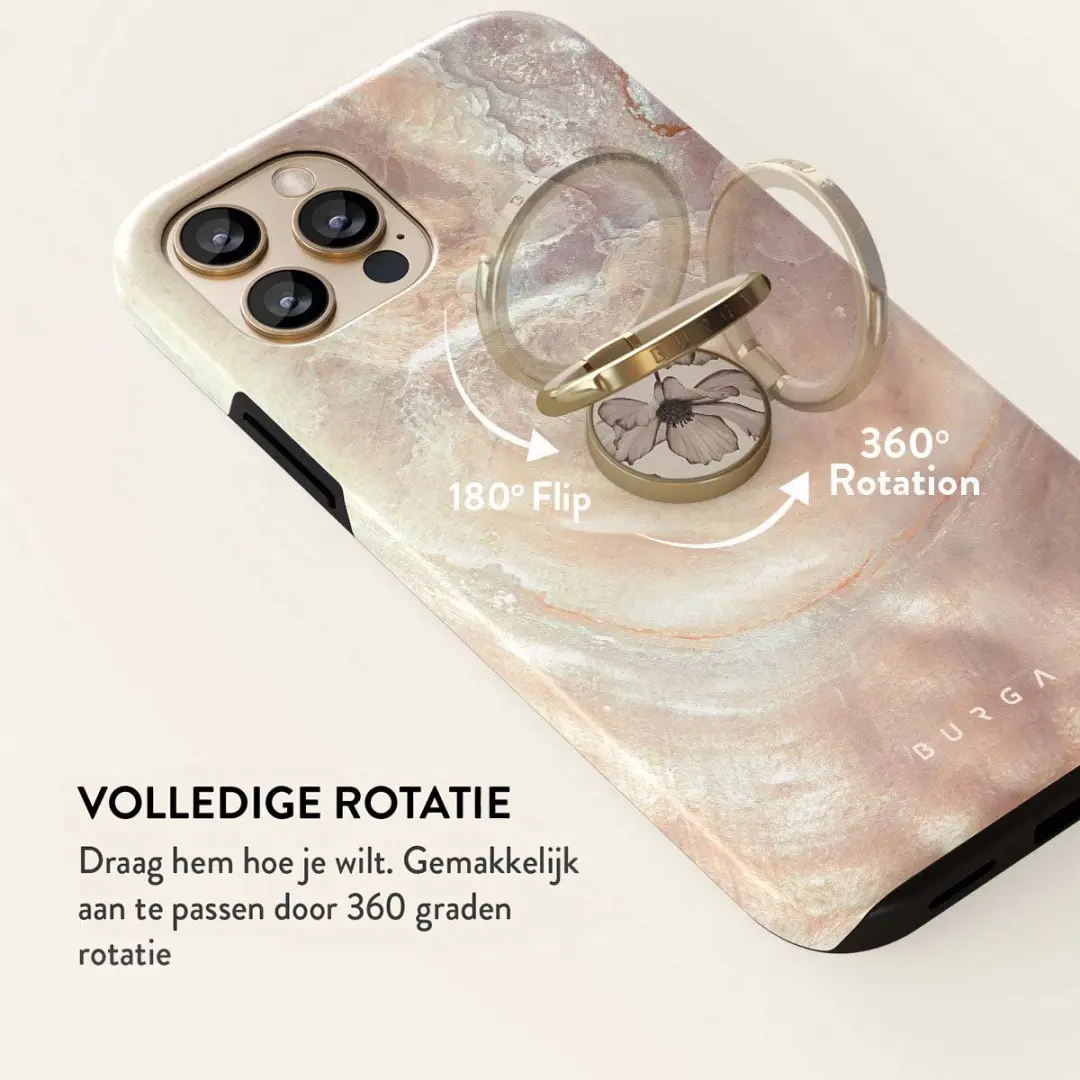 Burga Ringholder Gold Barely Yours - Telefoonbutton