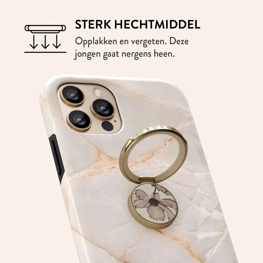 Burga Ringholder Gold Barely Yours - Telefoonbutton