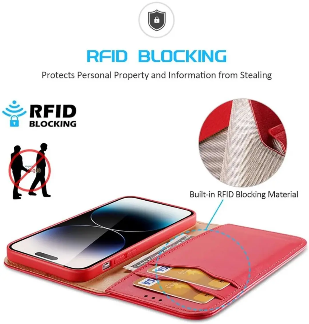 Dux Ducis Hivo Series iPhone 15 Pro Max Hoesje - Rood