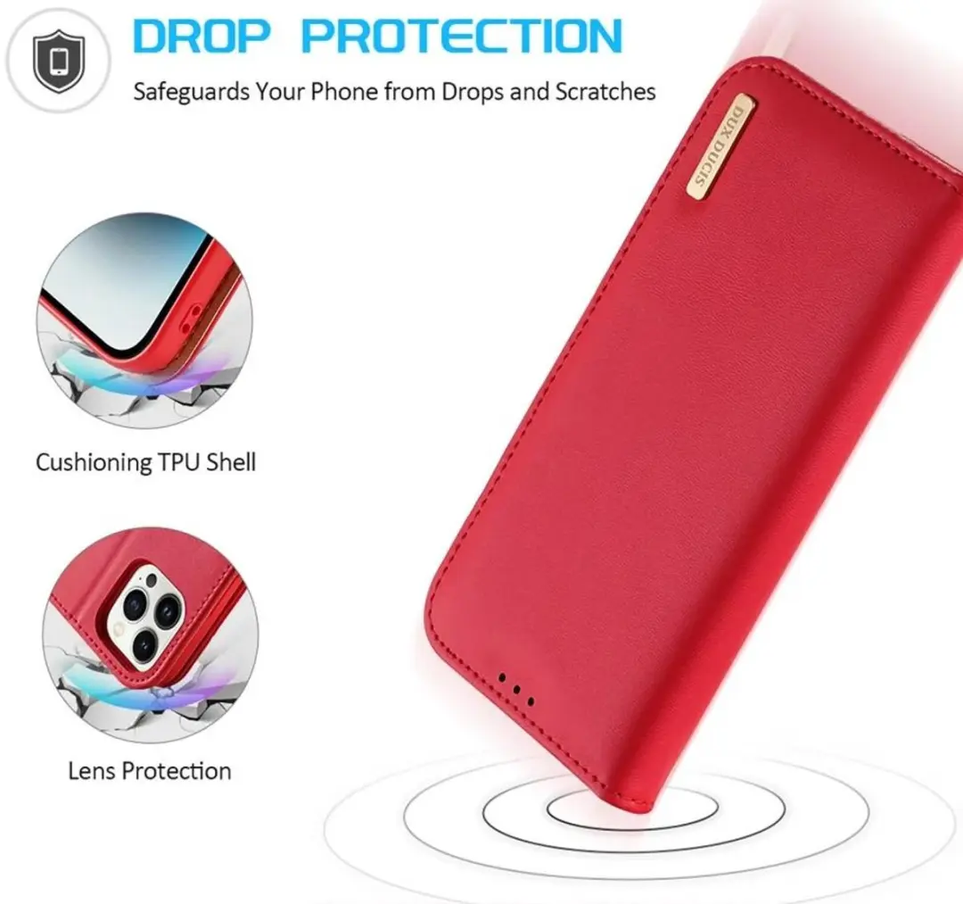 Dux Ducis Hivo Series iPhone 15 Pro Max Hoesje - Rood - afbeelding 6 van 6