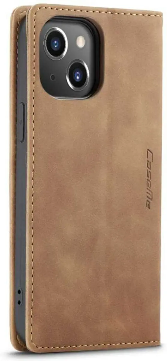 Caseme Retro Wallet Case CSM-37184 - iPhone 14 Plus - 2 Pasjes - Bruin