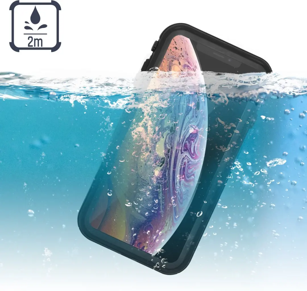 Redpepper Hoesje iPhone XS Max - Waterdicht Zwart - BACK-REDPDOT-XSM