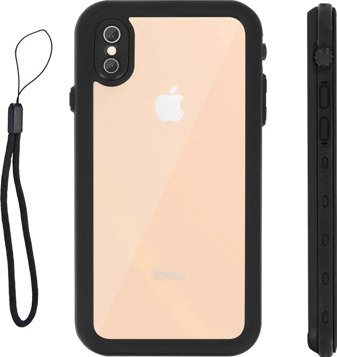 Redpepper Hoesje iPhone XS Max - Waterdicht Zwart - BACK-REDPDOT-XSM