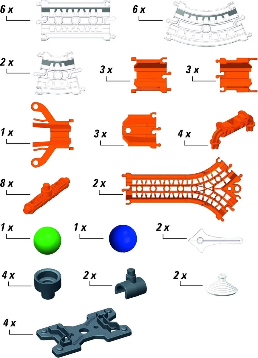 Clementoni Actie & Reactie Crossroads Constructiespeelgoed 52-delig - Multicolor
