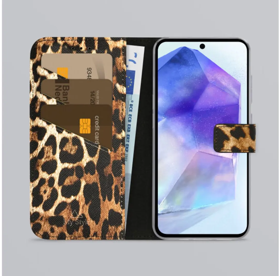 My Style MSFWLT1738 Telefoonhoesje Samsung Galaxy A55 - Wild Leopard