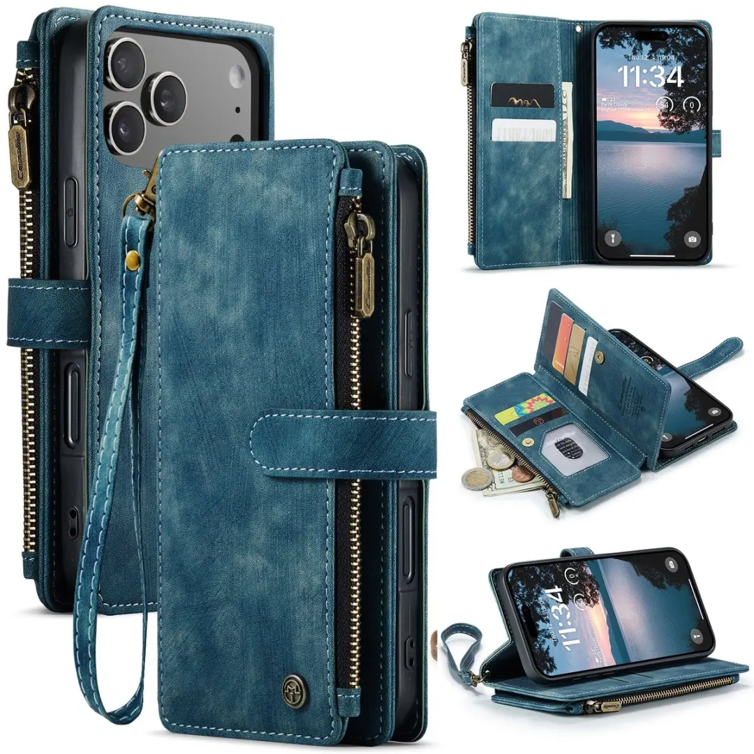 CaseMe C30 Book Case iPhone 17 Pro Hoesje