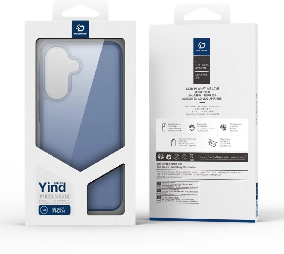 Dux Ducis Yind Hoesje Samsung Galaxy A36/A37/A56 - Matte Blauw