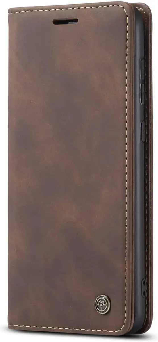 Caseme Retro Boekhoes Samsung Galaxy S21 Plus - Donkerbruin - 2 Pasjes