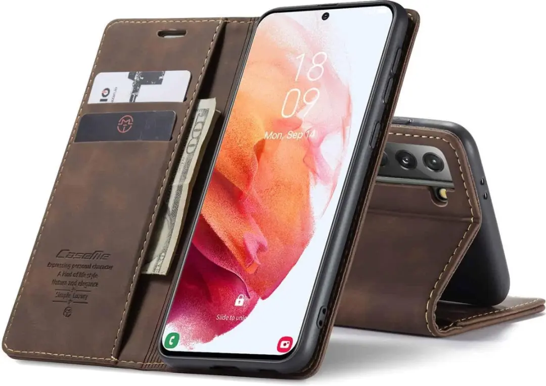 Caseme Retro Boekhoes Samsung Galaxy S21 Plus