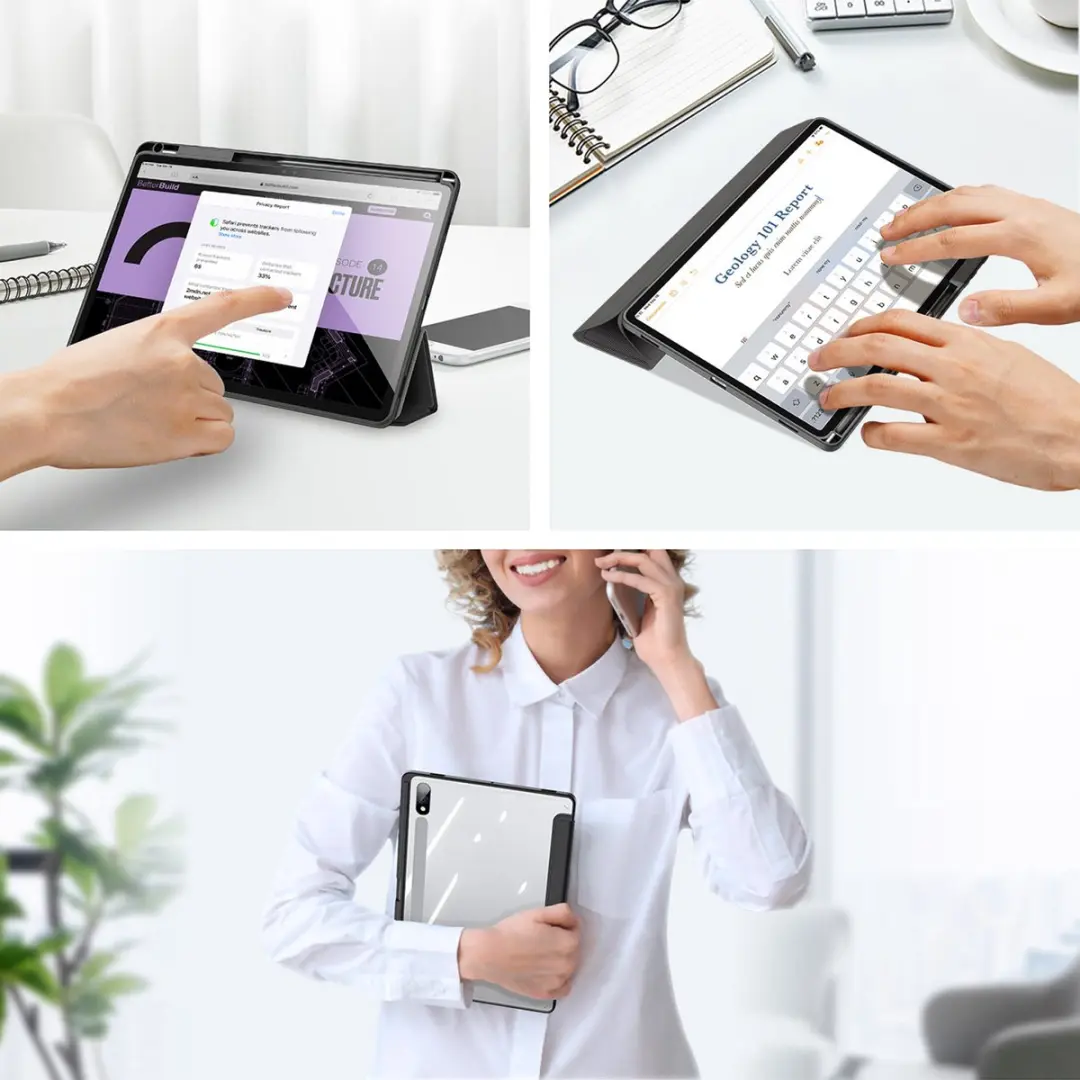 Dux Ducis Toby Series Tablethoes - Samsung Galaxy Tab S9 Plus - 12.4" - Zwart