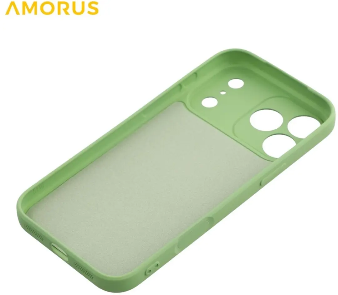 Amorus iPhone 17 Pro Hoesje - Frog Green