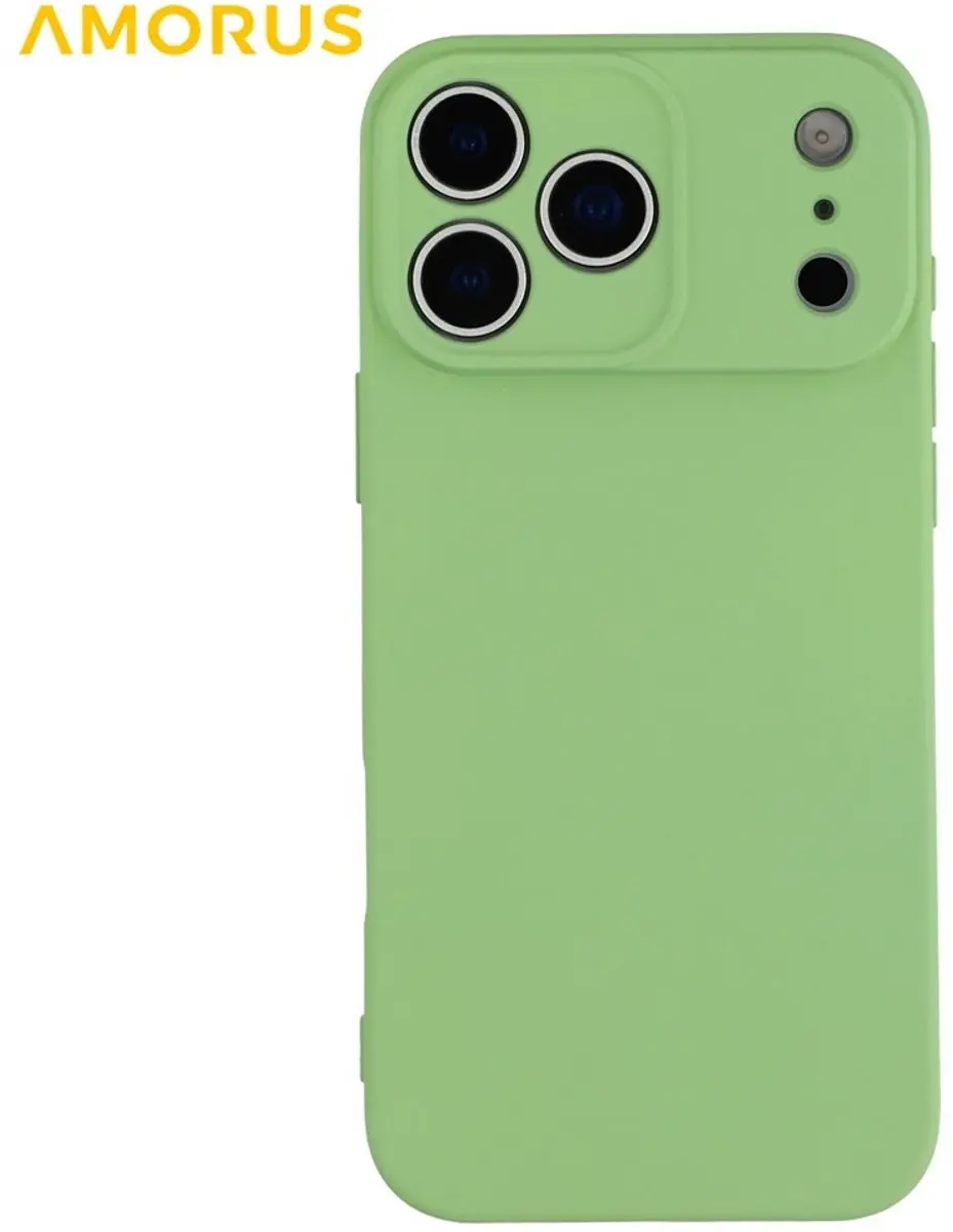 Amorus iPhone 17 Pro Hoesje - Frog Green