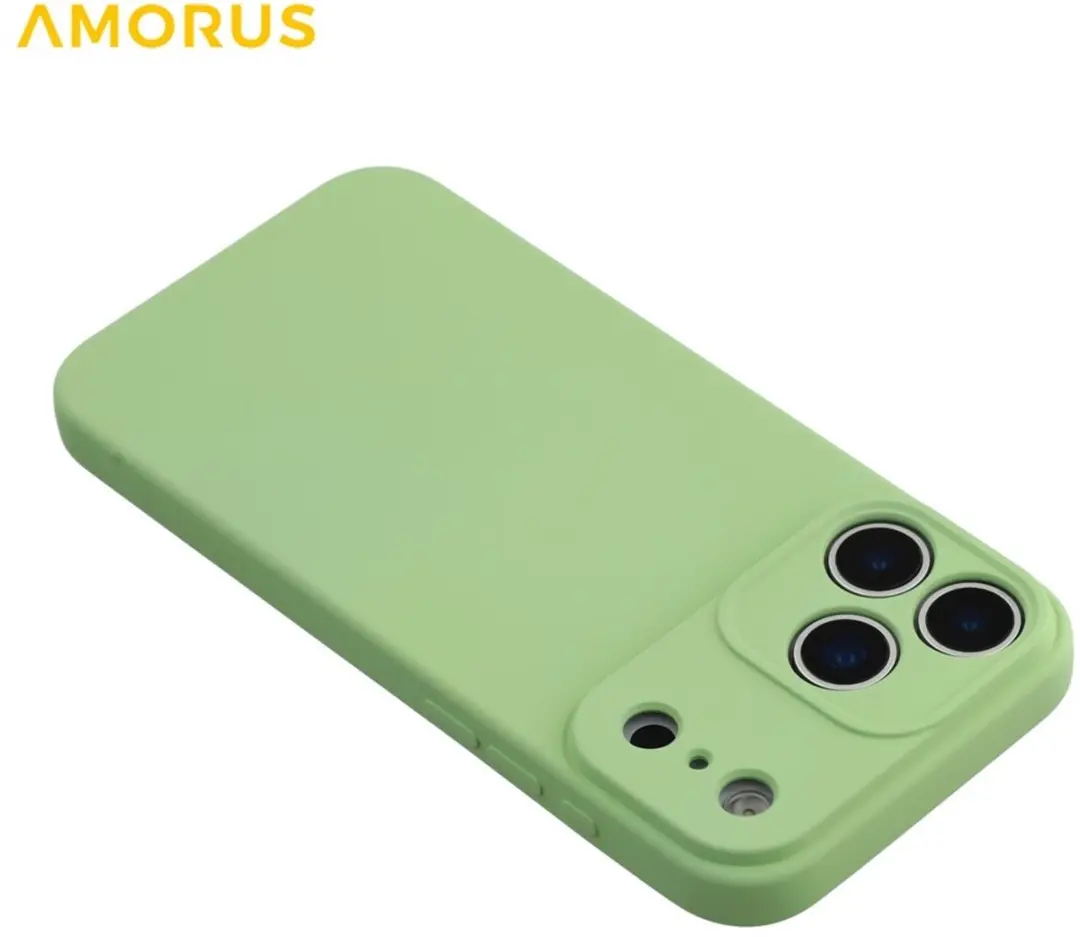 Amorus iPhone 17 Pro Hoesje - Frog Green