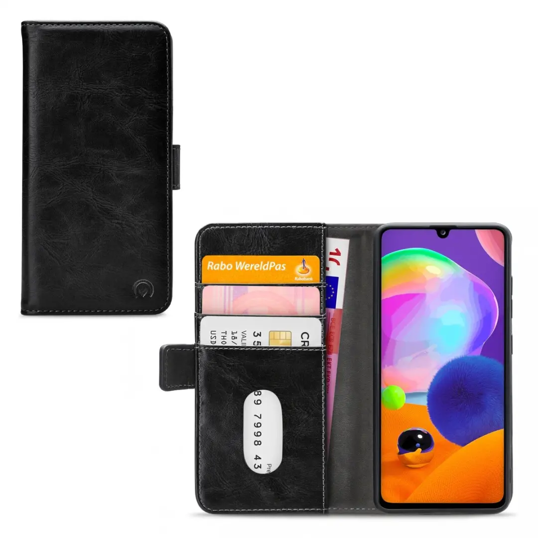 Mobilize Elite Gelly Wallet Book Case Samsung Galaxy A31 - mpn-8718256936586 - Zwart