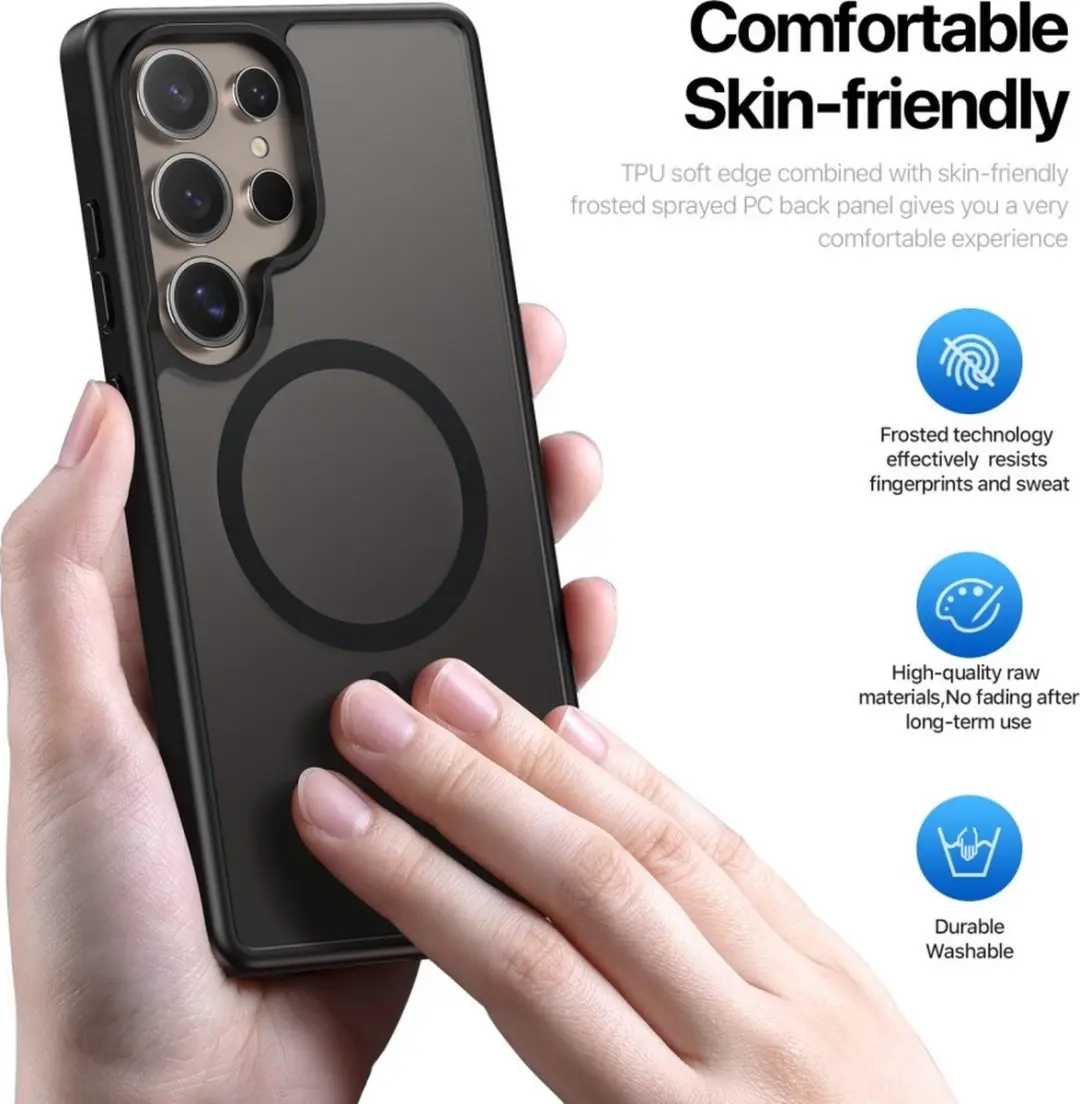 Dux Ducis Yind Hoesje Samsung Galaxy S25 Ultra - Zwart