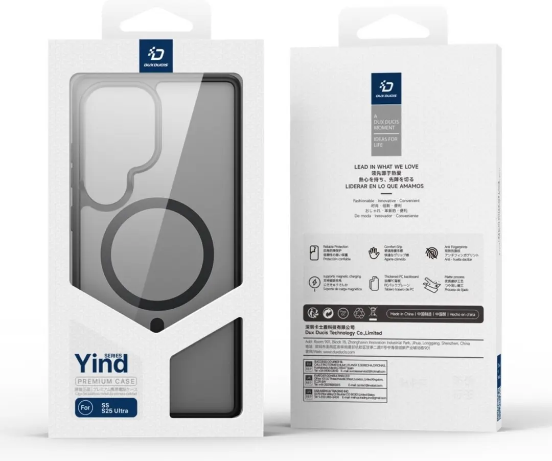Dux Ducis Yind Hoesje Samsung Galaxy S25 Ultra - Zwart