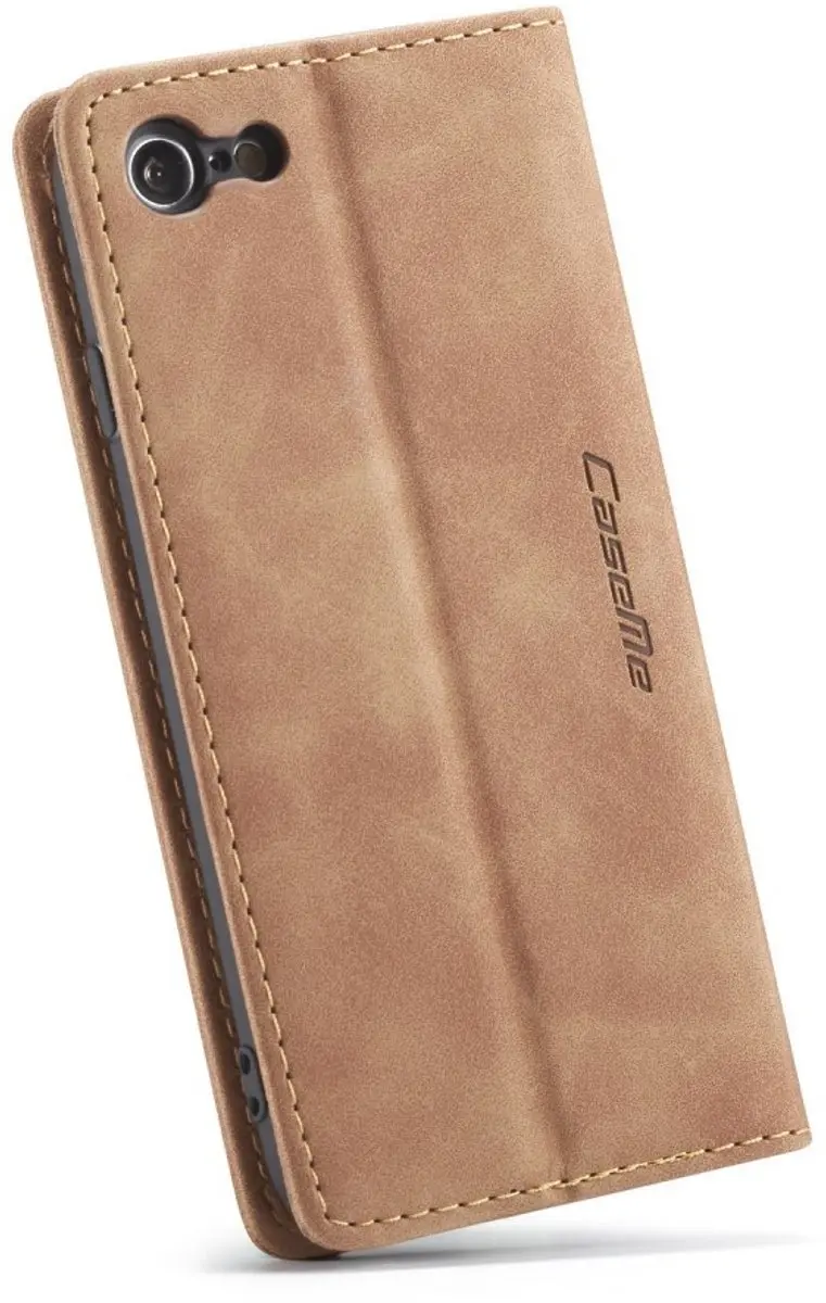 Caseme Book Case A526-12 iPhone Hoesje - Bruin