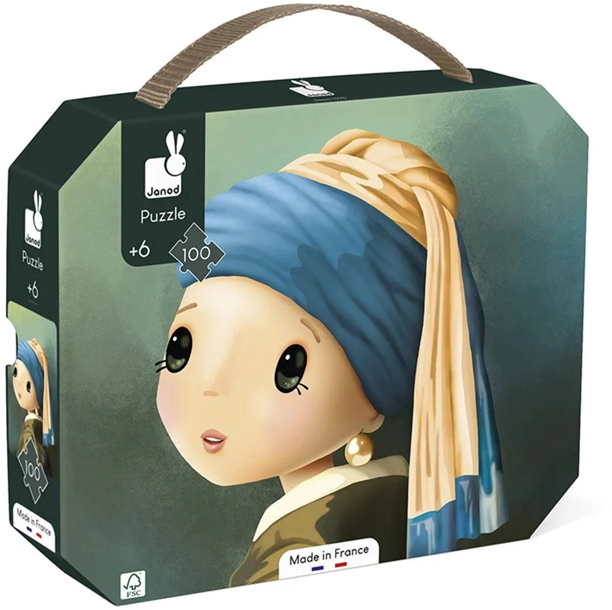 Janod Vermeer Geïnspireerde Puzzel 100 Stuks