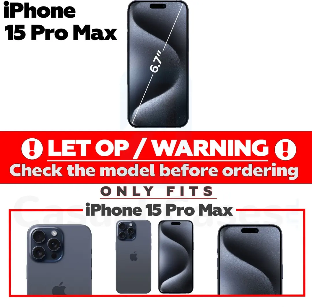 Caseme Vintage 2-in-1 Portemonneehoes Rood - iPhone 15 Pro Max