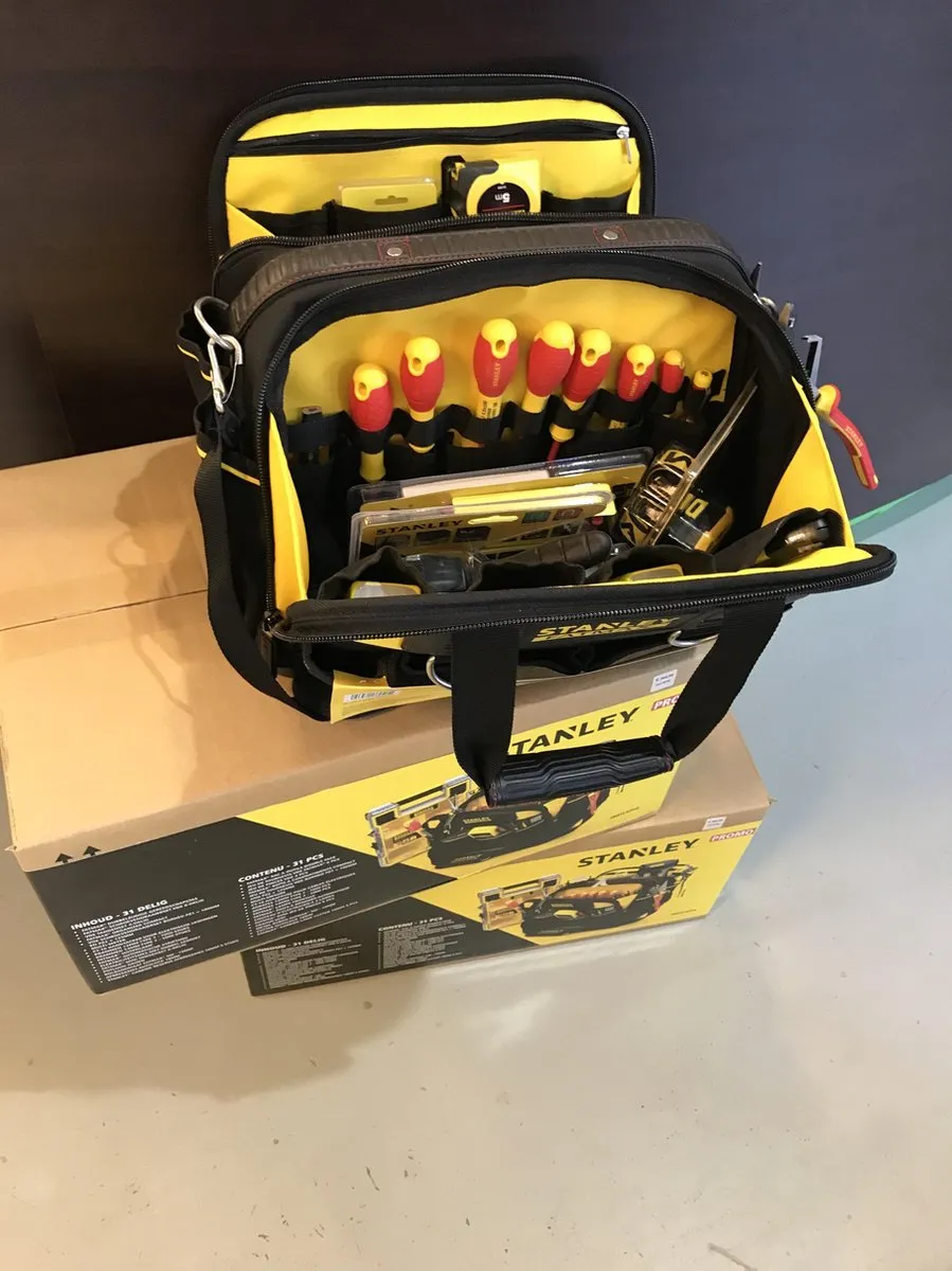 Stanley FMST1-82945 Gereedschapstas Elektricien - 31-delig Zwart/Grijs