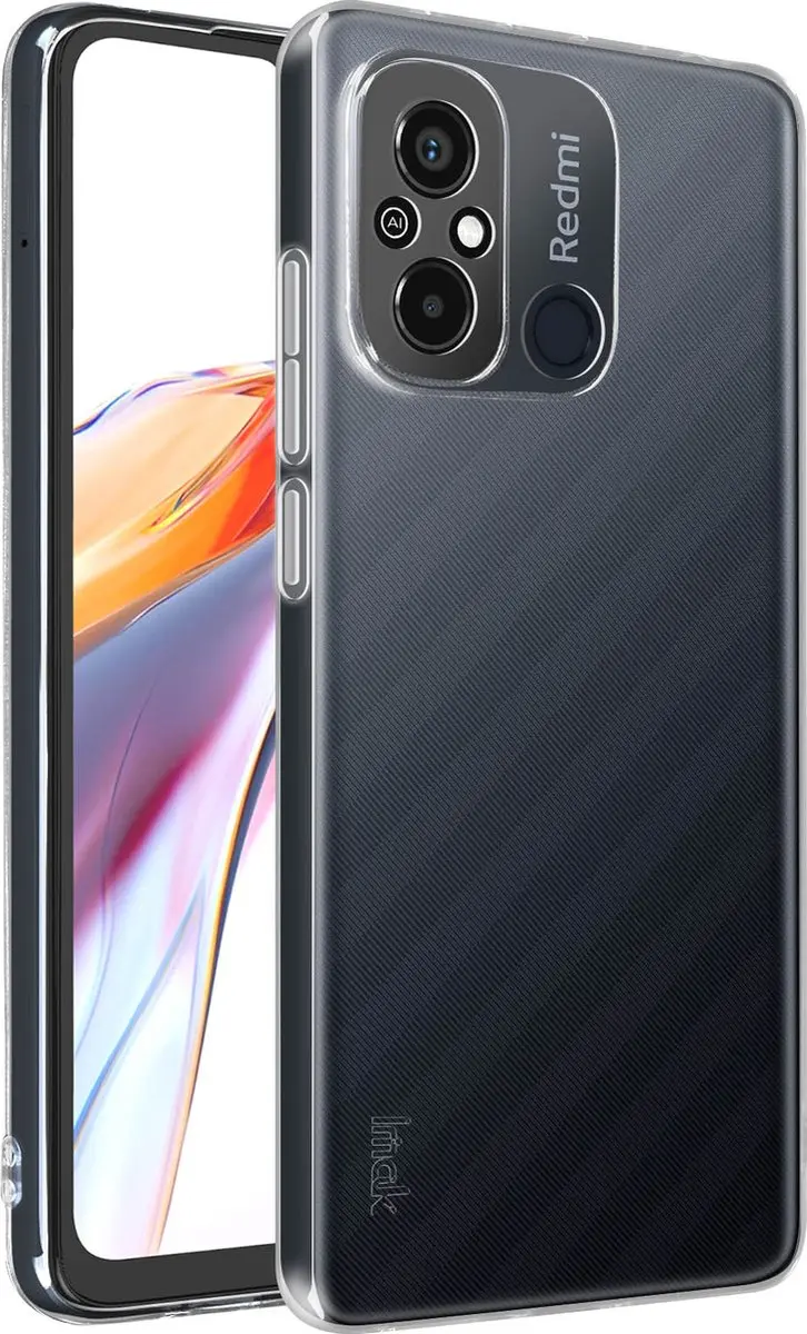 Imak Hoesje Redmi 12C Siliconen - Transparant