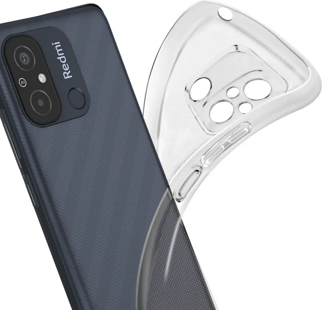 Imak Hoesje Redmi 12C Siliconen - Transparant