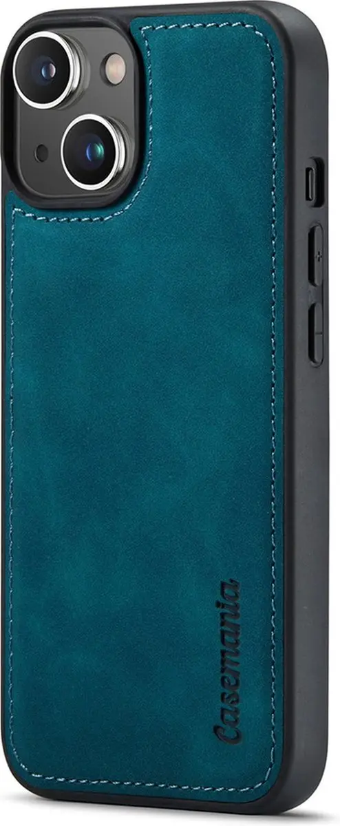 Caseme iPhone 11/XR Bookcase Hoesje - Effen Donkergroen - Kunstleer