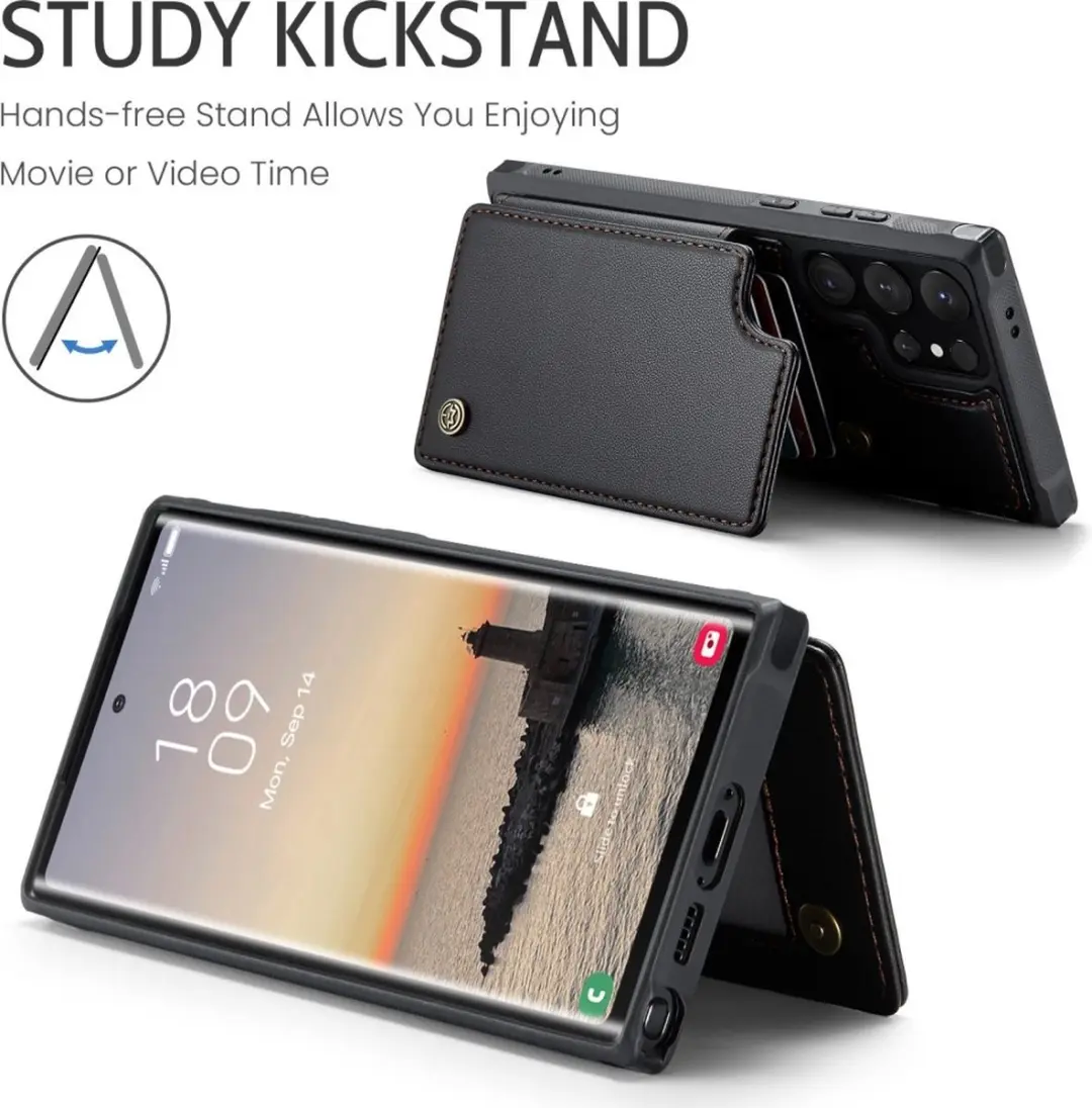 Caseme C22 Hoesje Samsung Galaxy S25 Ultra - Zwart - afbeelding 6 van 6