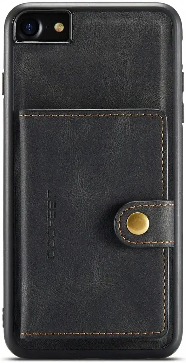 Caseme JH-01 Hoesje iPhone SE 2020/2022 - Pasjeshouder Zwart