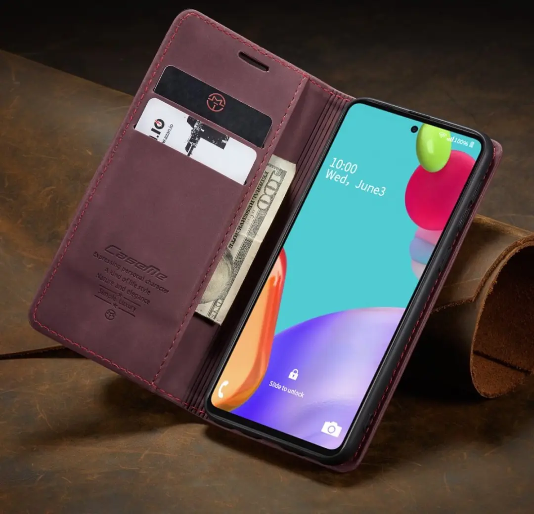 Caseme 013 Book Case Hoesje - Samsung Galaxy A52/A52s - Bordeaux