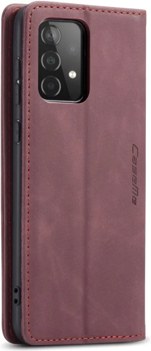 Caseme 013 Book Case Hoesje - Samsung Galaxy A52/A52s - Bordeaux - afbeelding 6 van 6