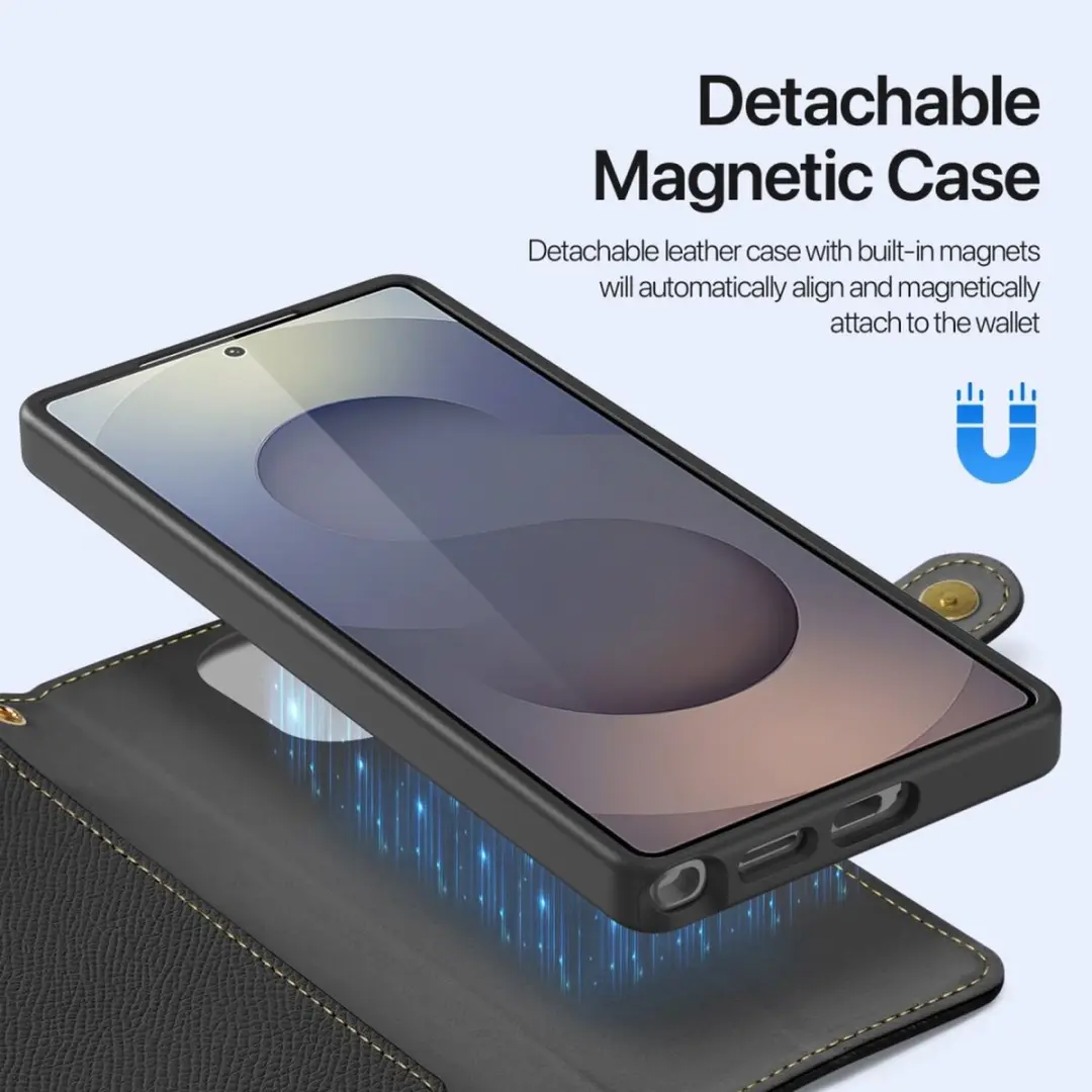 Dux Ducis Lawa Hoesje Samsung Galaxy S26 Ultra - 6 Pasjes - Zwart