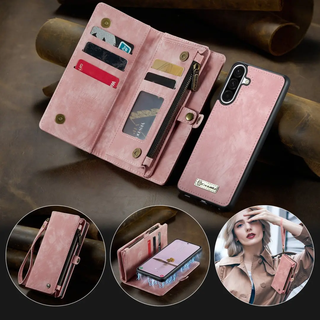 Caseme 008 Book Case & Portemonnee - Samsung Galaxy A17 - Roze